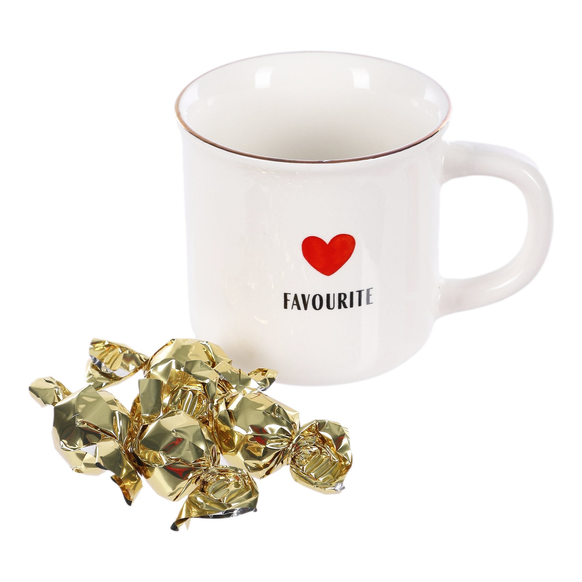 Stokomani Happy Love mug chocolat blanc praliné fraise