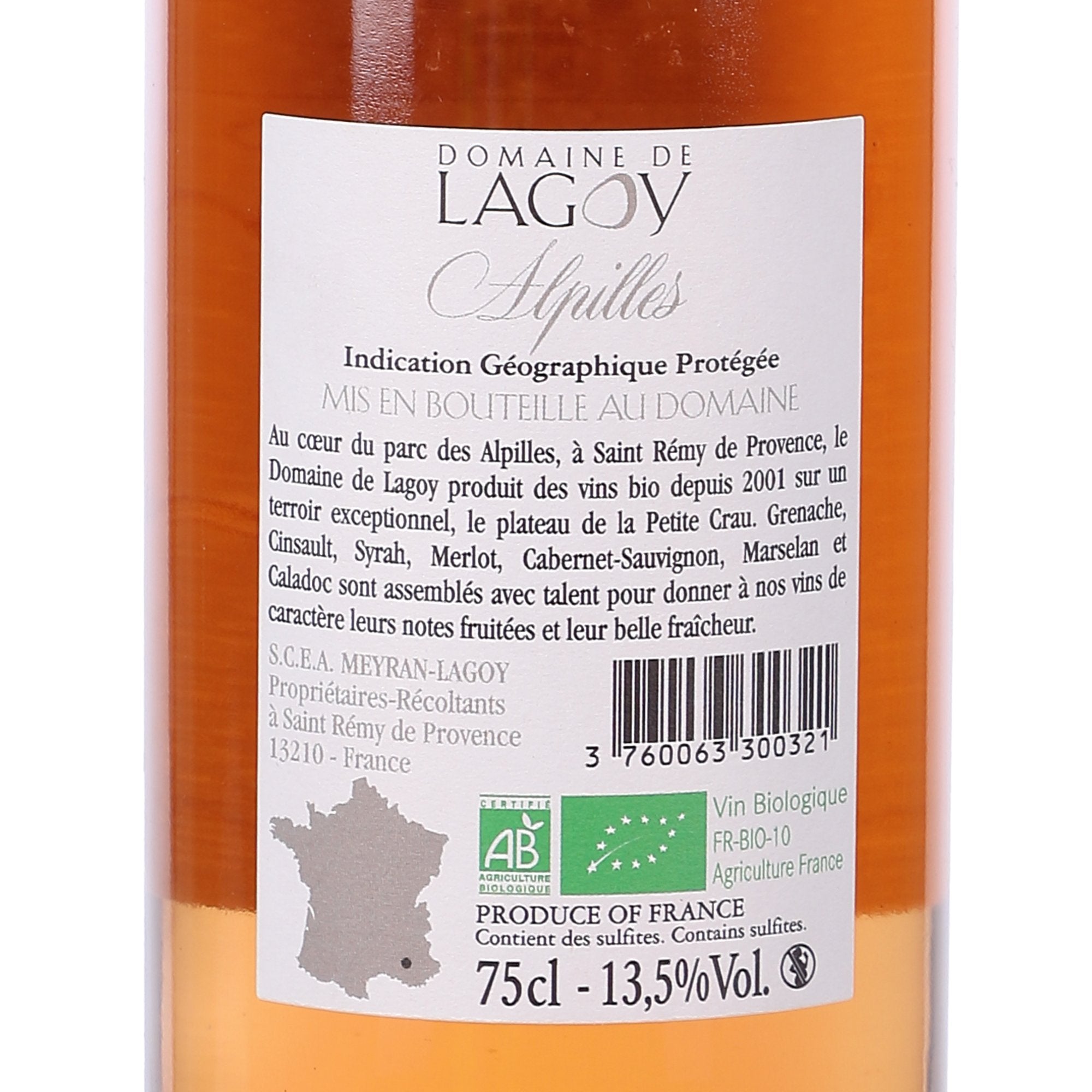 Domaine de Lagoy vin bio 2022 75cl