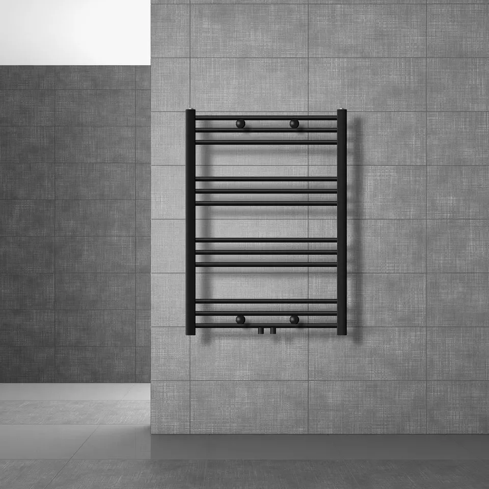 ECD Germany Heizungen sèche-serviettes noir mat 750x800