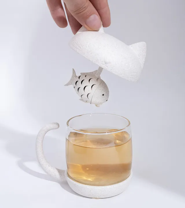 L'avant gardiste Vaisselle Table Fun Tasse à thé Chat infuseur mug