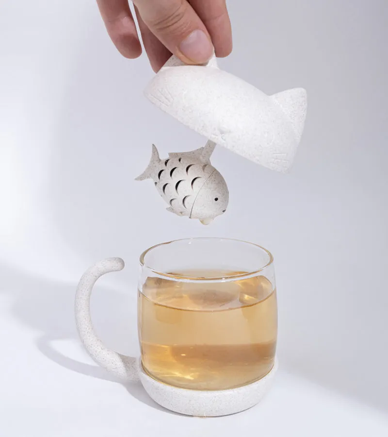 L'avant gardiste Vaisselle Table Fun Tasse à thé Chat infuseur mug