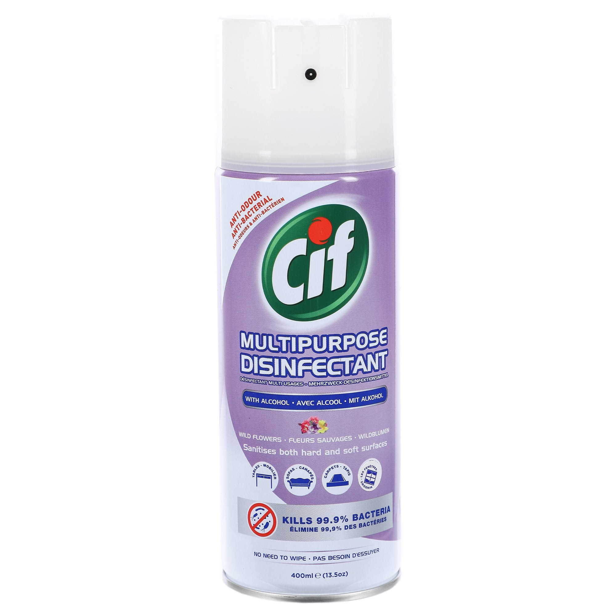 Spray désinfectant multi-usages parfum floral