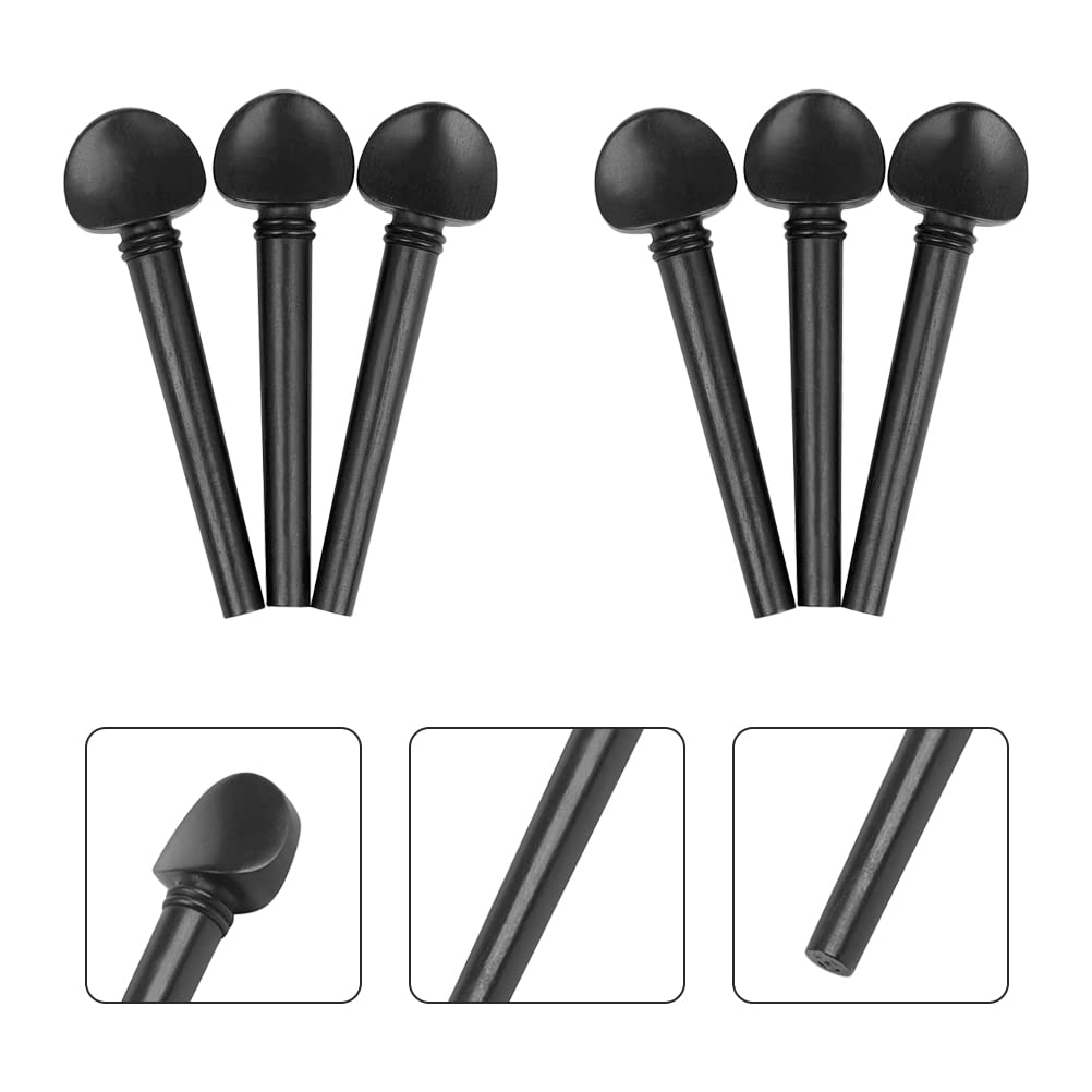 Milisten Musical Instruments Chevilles Oud Ébène 12 Pièces