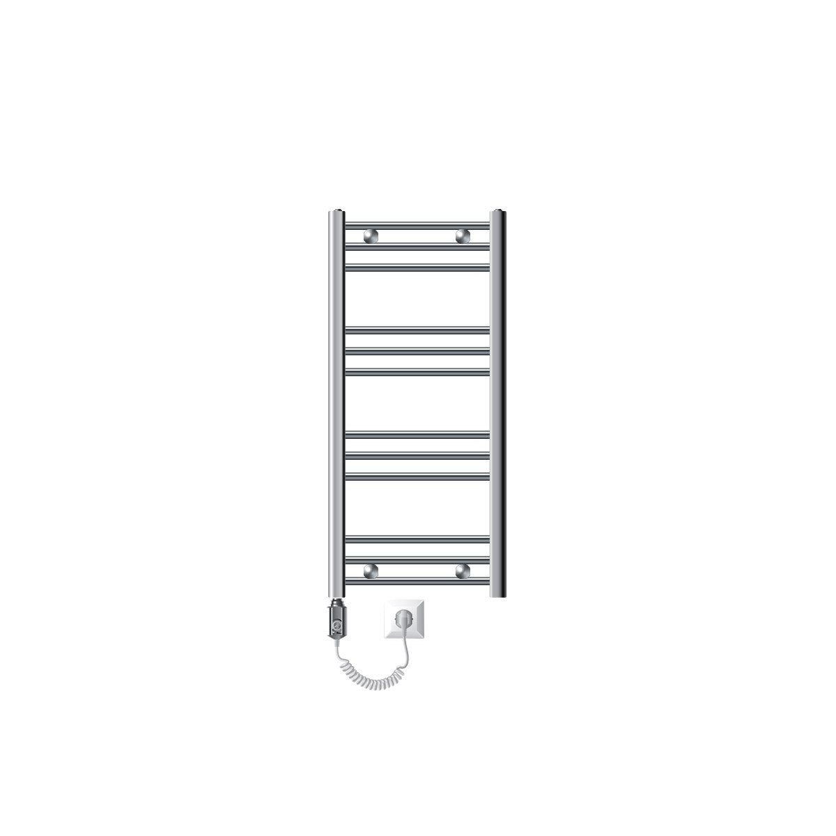 ECD LuxeBath sèche-serviettes électrique chrome 400x800 mm 600W