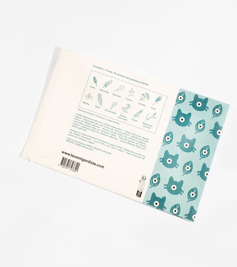 L'avant gardiste Outdoor coffret graines pour chat 12 plantes