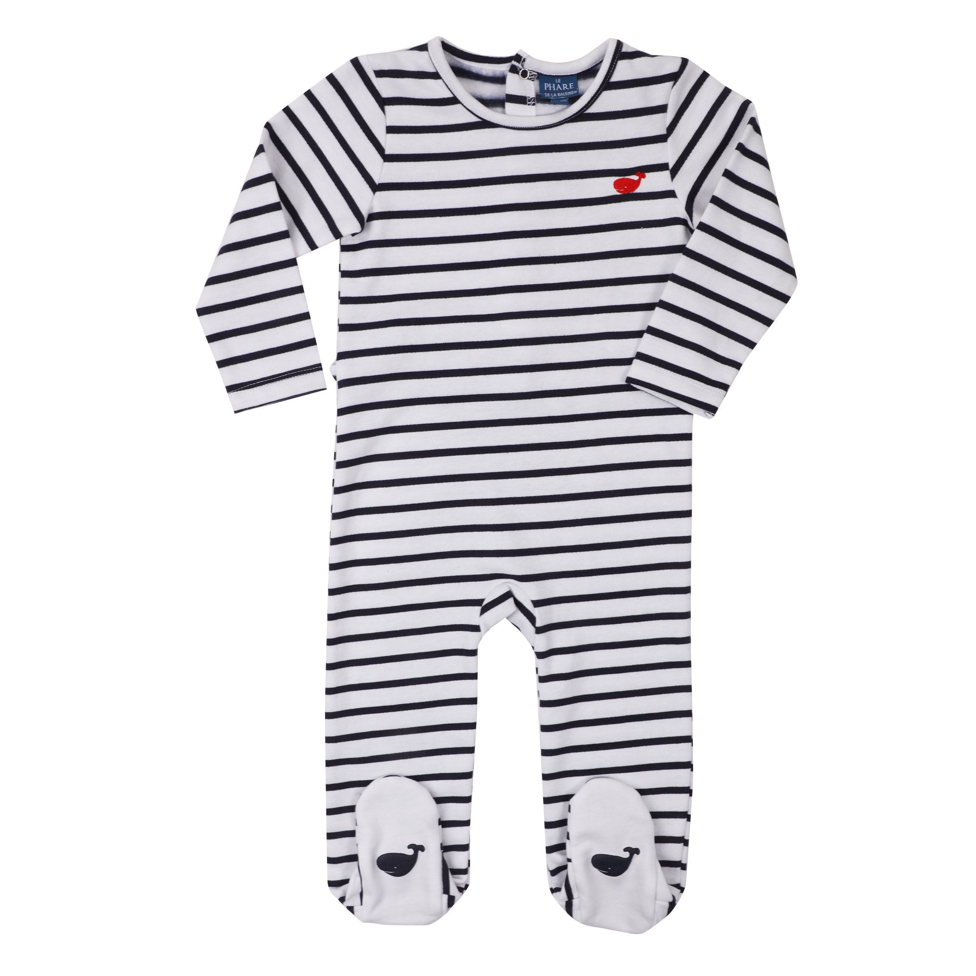 Dors-bien bébé molleton blanc pyjama naissance