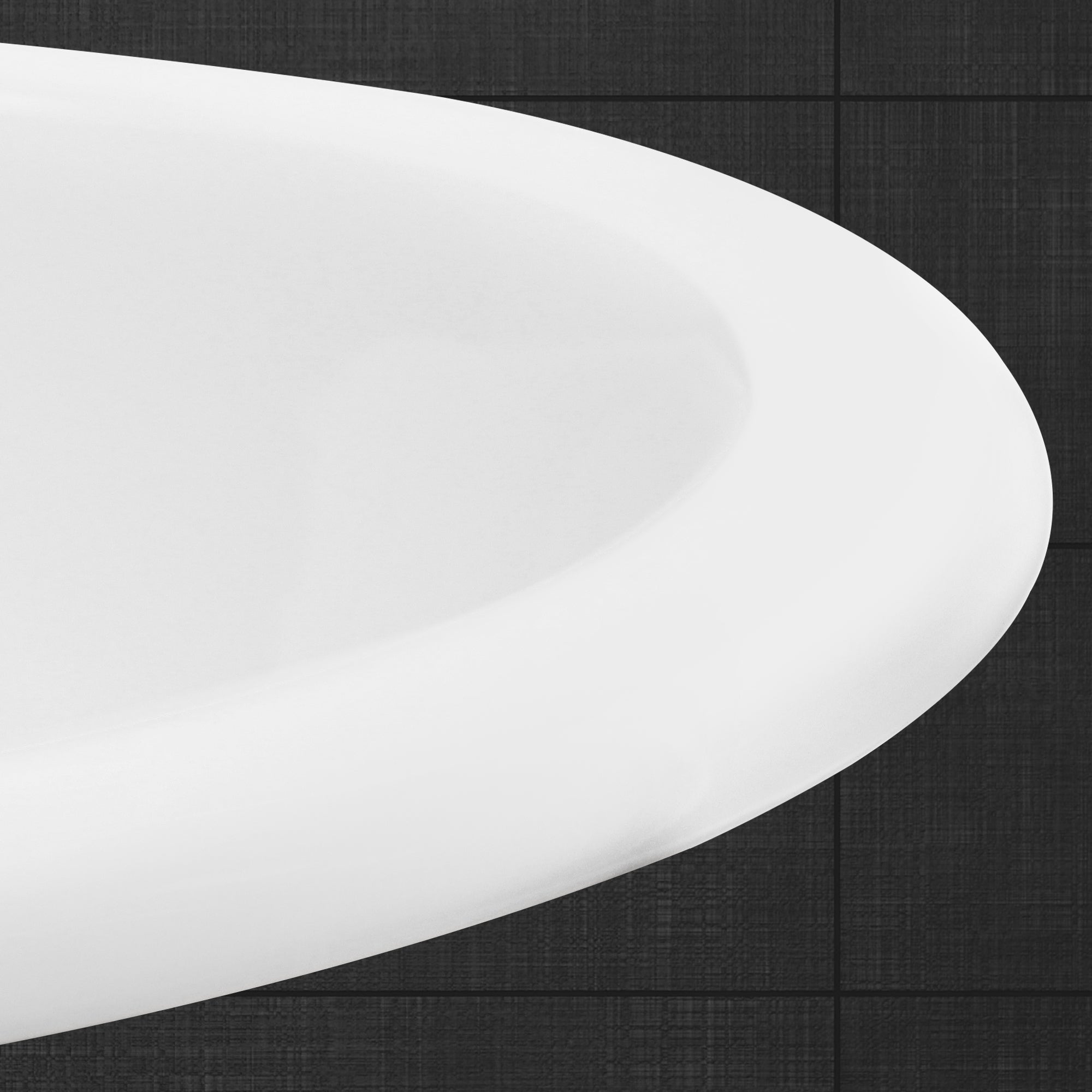 ECD Germany Sanitär lavabo ovale blanc céramique 57 cm