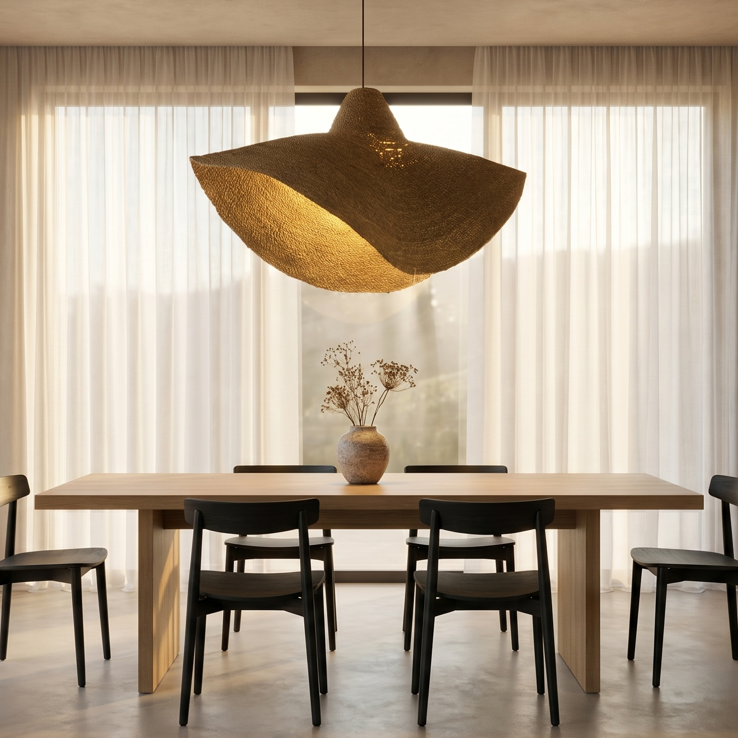 Red Deco Kleia abat-jour herbe marine H13cm E27