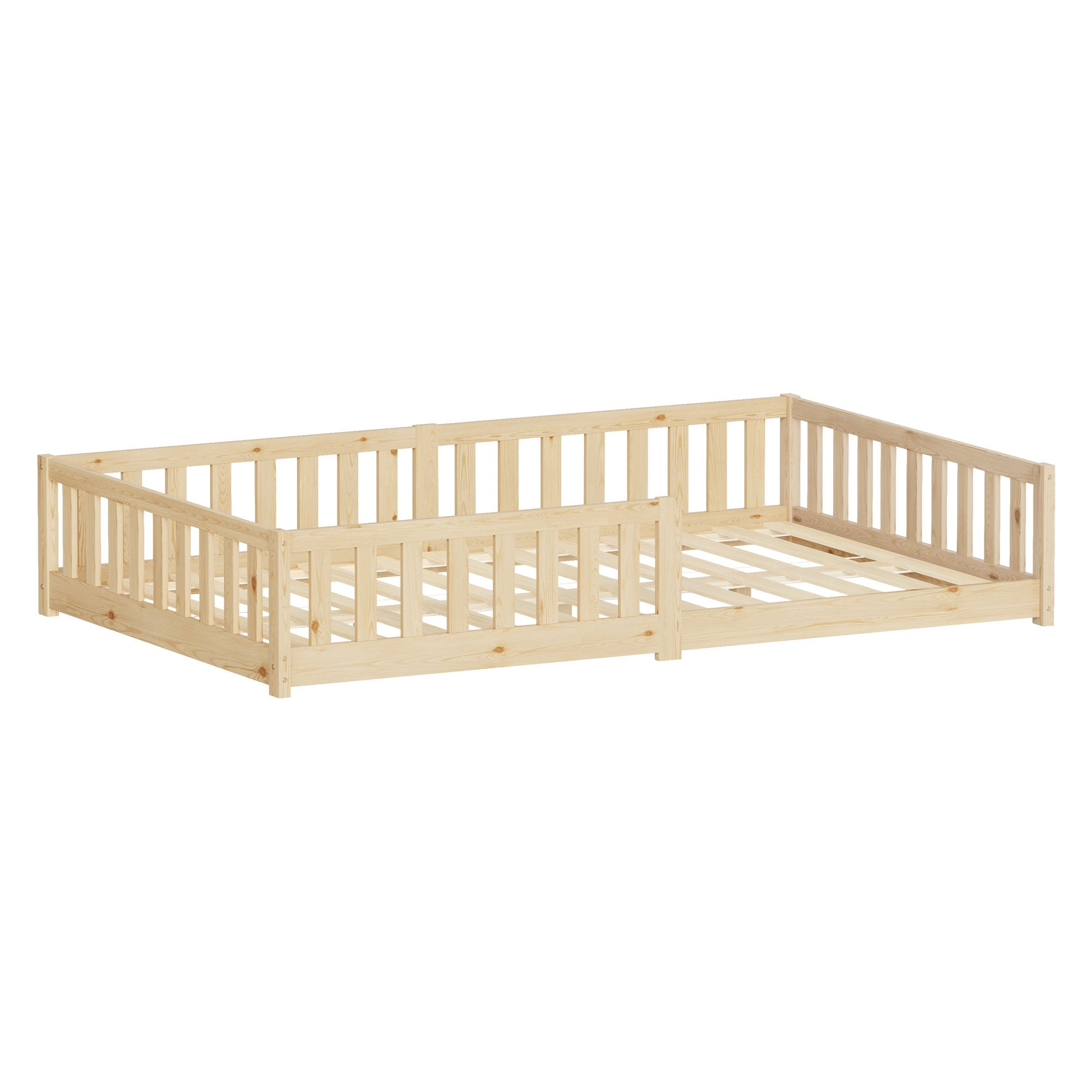 ML-Design lit enfant 120x200 cm pin naturel + sommier
