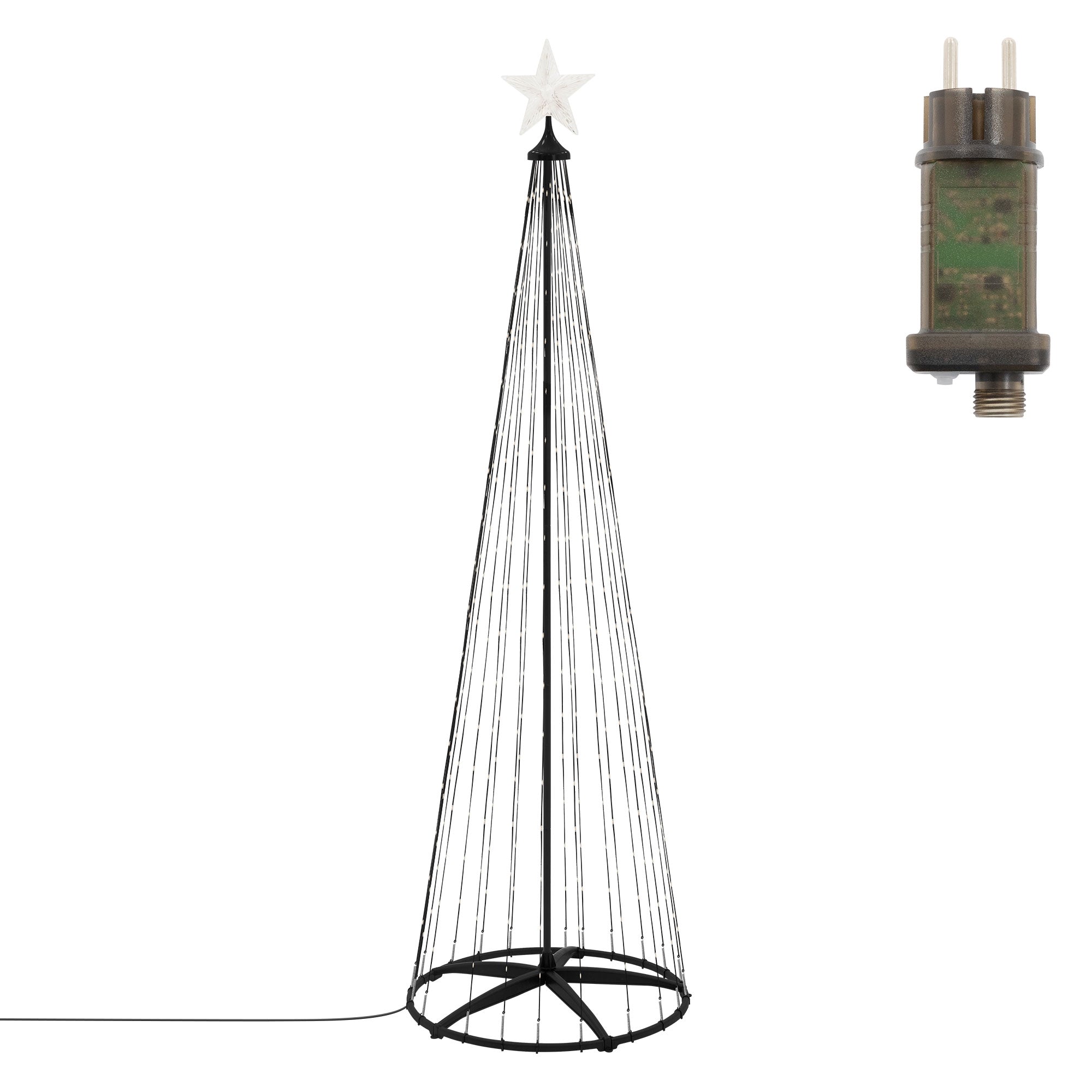 ECD Germany Haus & Wohnen guirlande sapin LED 210 cm 370 LED