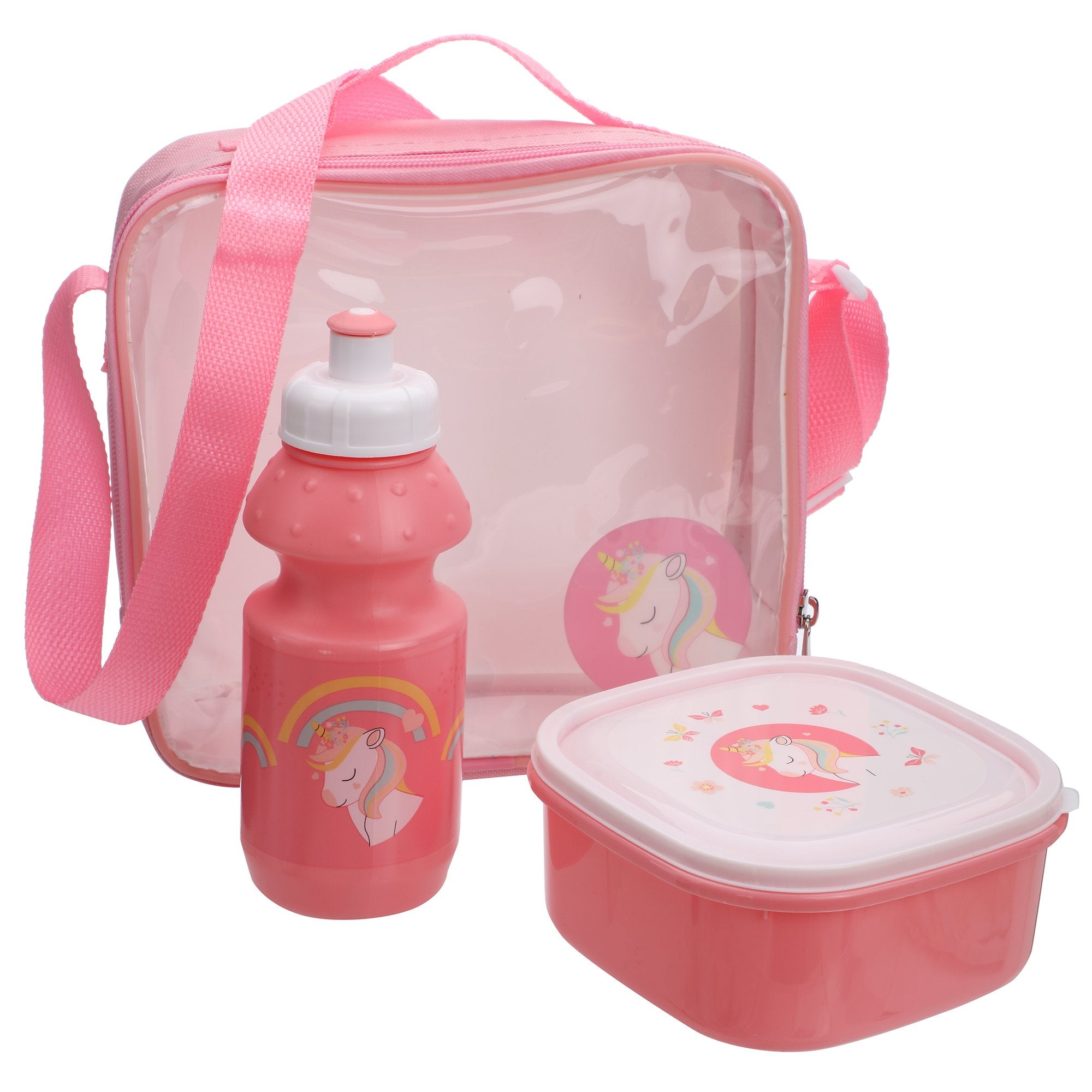 Stokomani Maison Boîte repas enfant Vert 13 cm + gourde