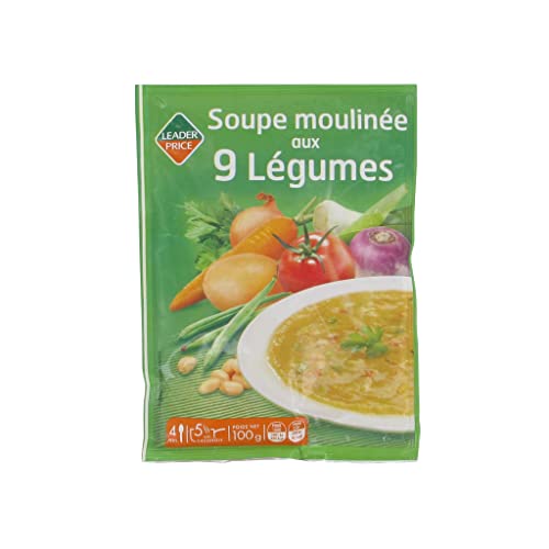 Leader Price Soupe moulinée 9 légumes sachet 100 g