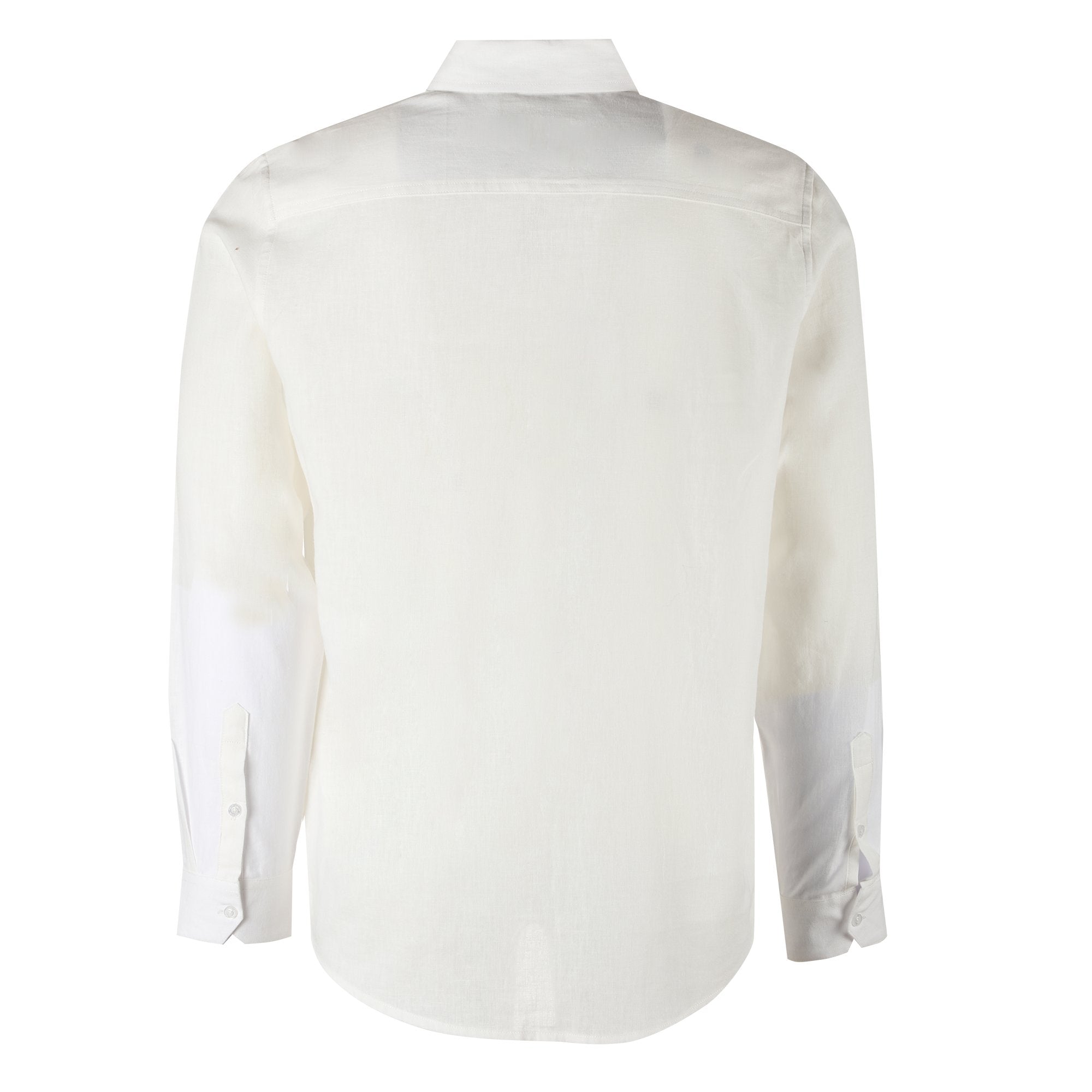 Stokomani Mode Chemise manche longue blanc homme