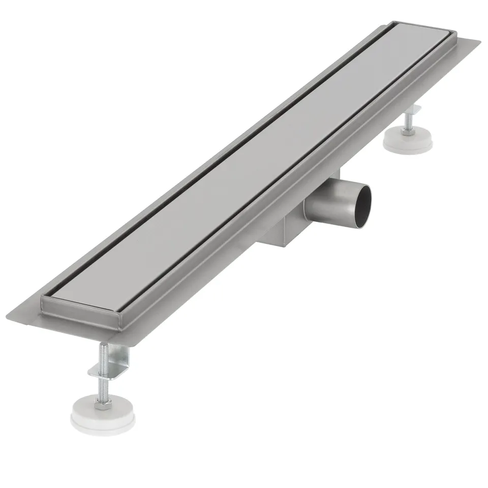 ML-Design caniveau douche inox 70 cm argent fermé