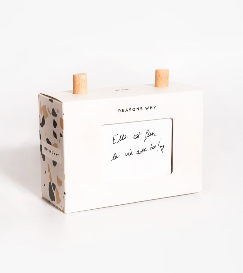 L'avant gardiste Scroll Box boîte bois 101 raisons couple