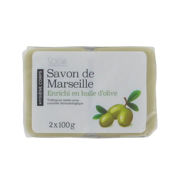 Leader Price Sooa savon de Marseille 200g olive