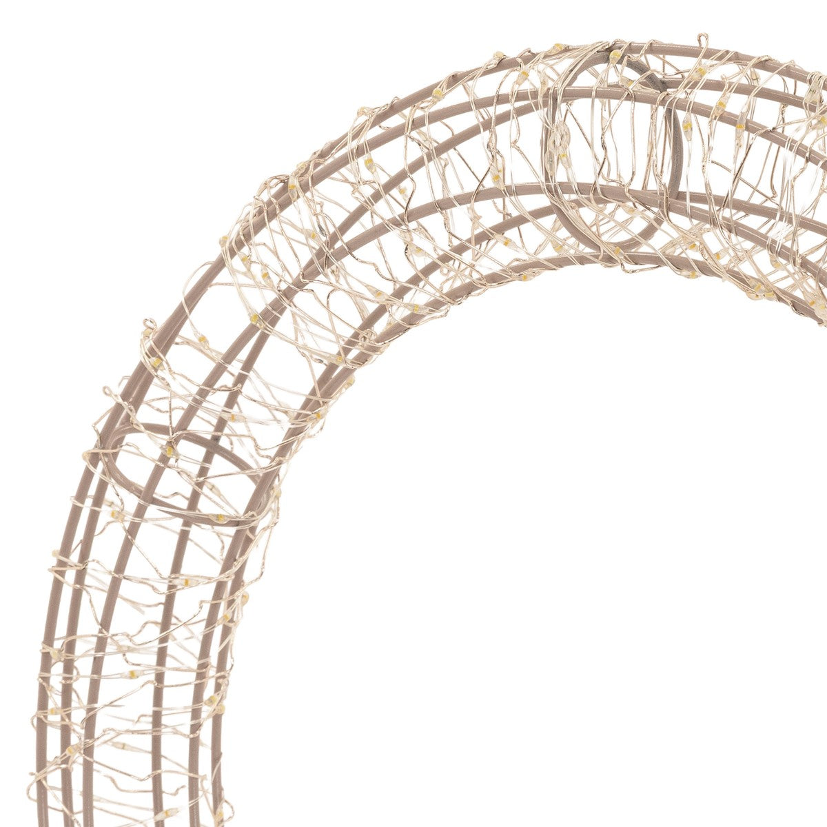 ECD Germany couronne Noël LED 41,5 cm blanc chaud socle
