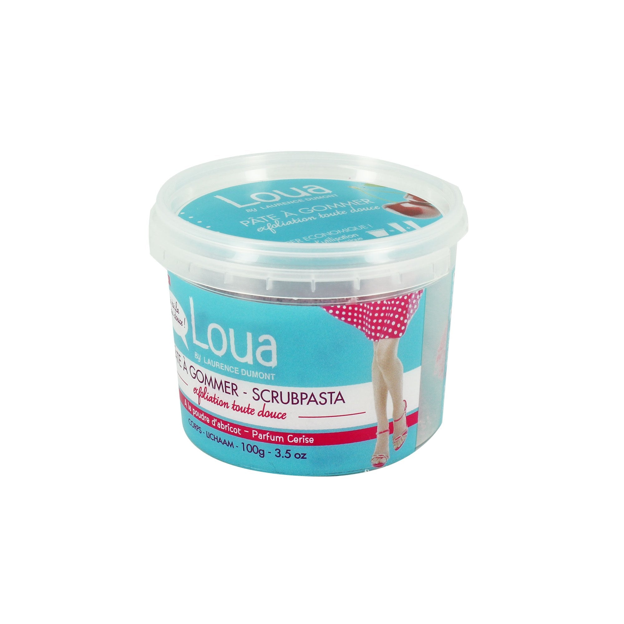 Loua Pâte à gommer exfoliante cerise gommage corps peau douce