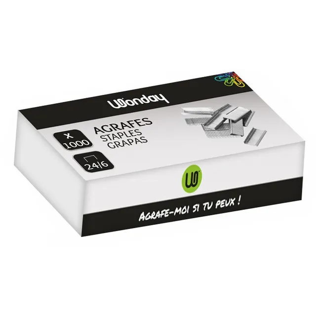 Safe Tool Fournitures de bureau Agrafes 24/6 x1000 acier