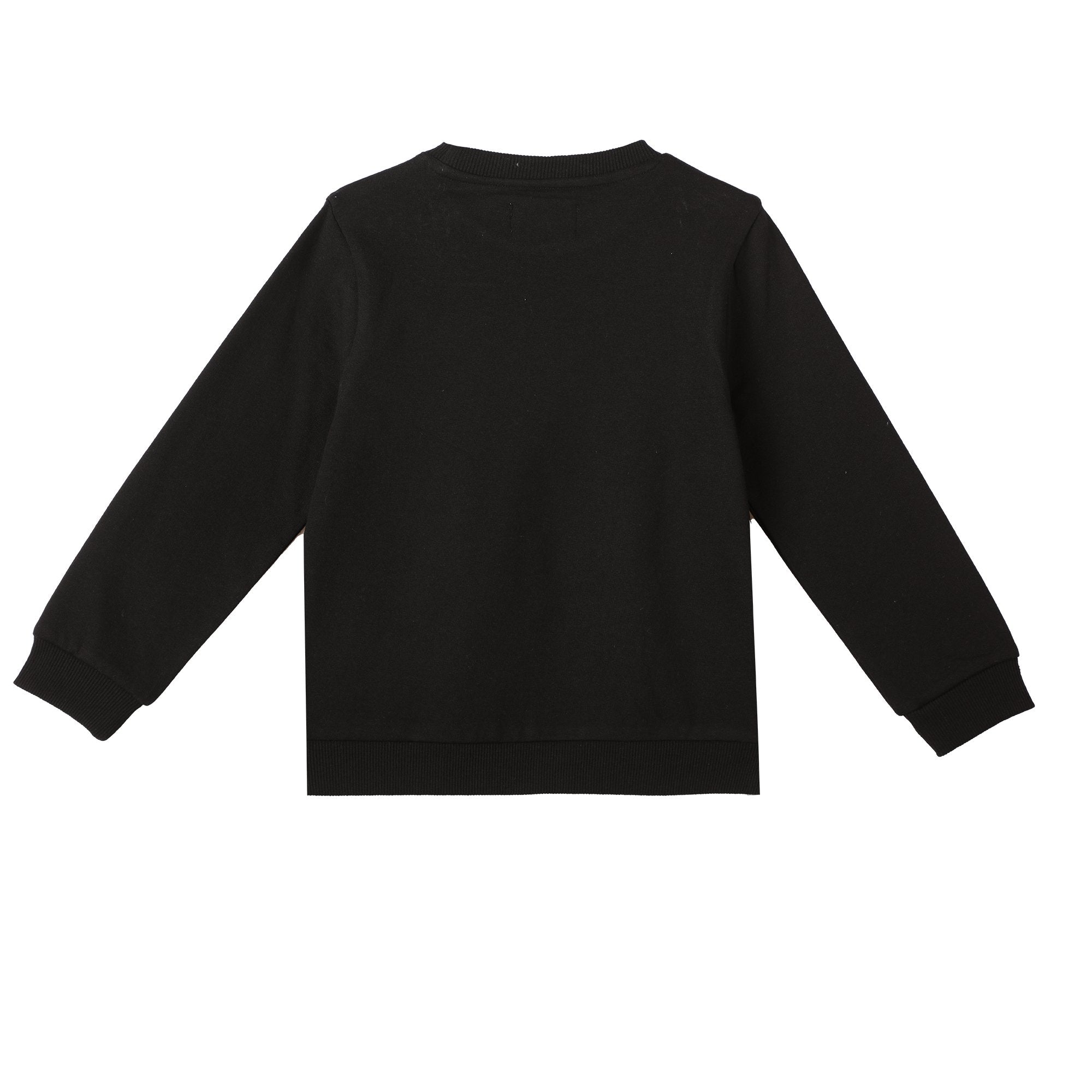 Ensemble jogging noir enfant sweat pantalon coton 2 pièces