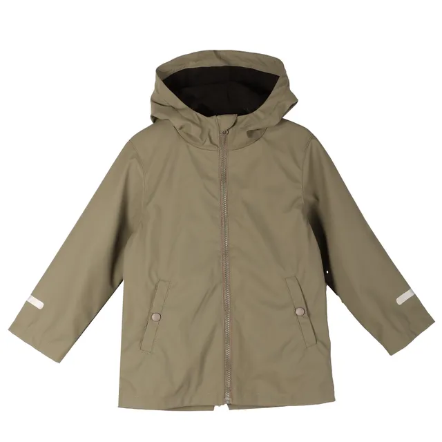 Stokomani Mode Veste polaire cirée kaki enfant