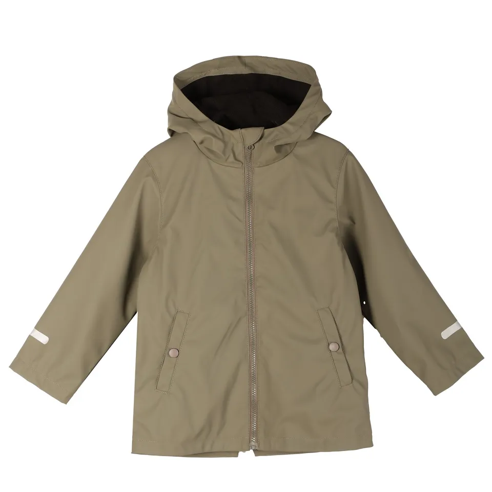 Stokomani Mode Veste polaire cirée kaki enfant