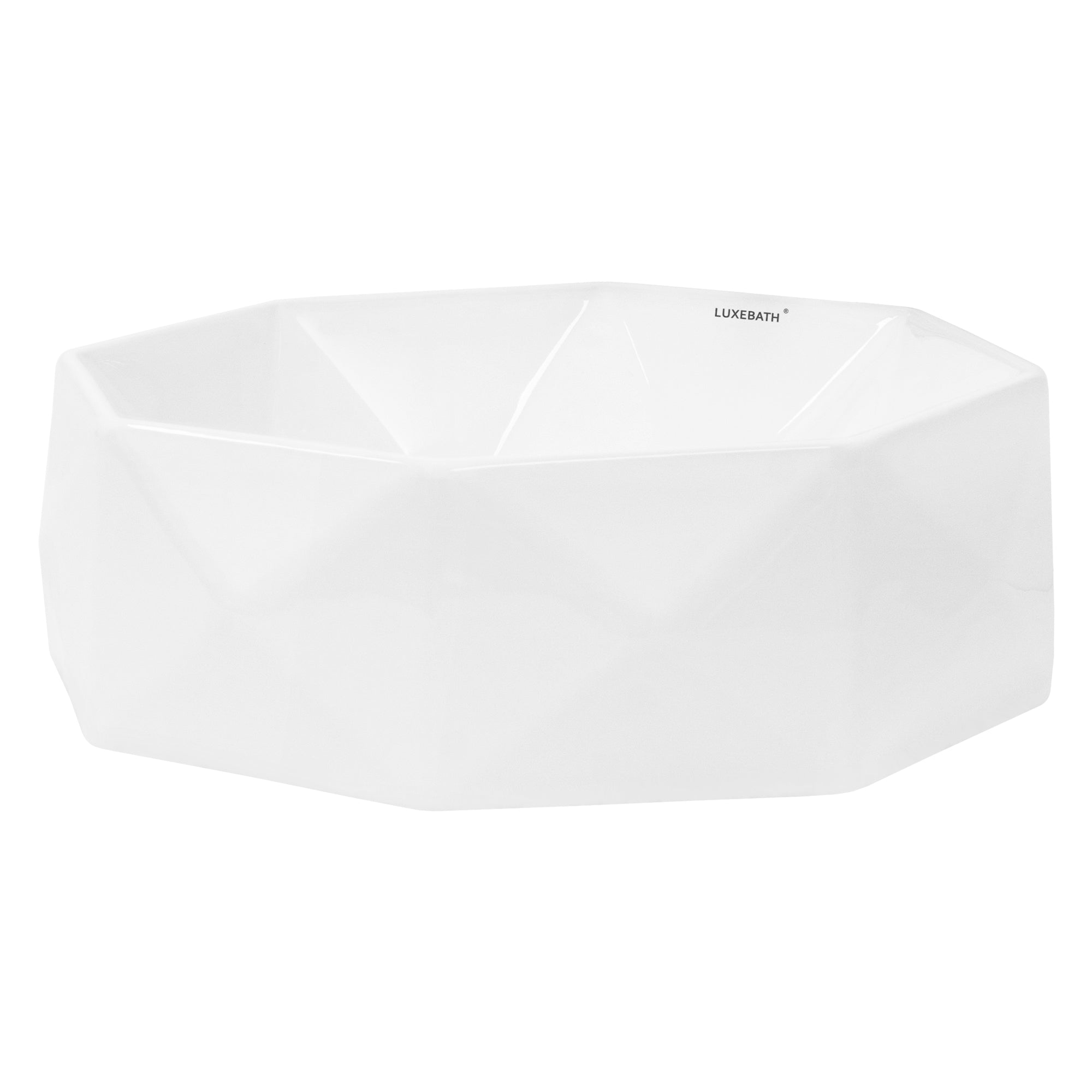 LuxeBath Diamant vasque à poser céramique blanc 420 mm