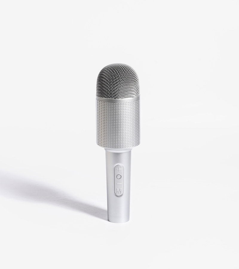 L'avant gardiste High-tech Micro enceinte karaoké Silver