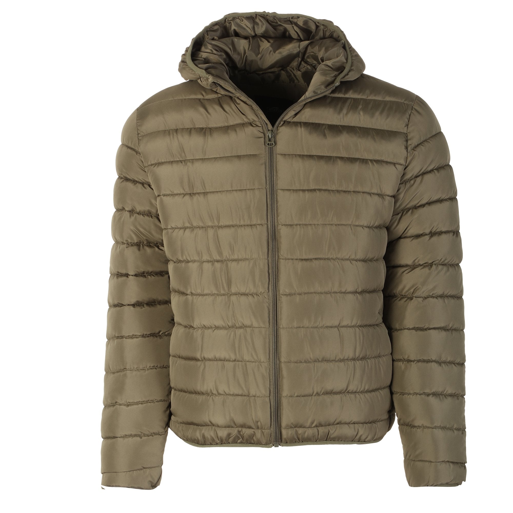 Stokomani Mode doudoune à capuche kaki homme
