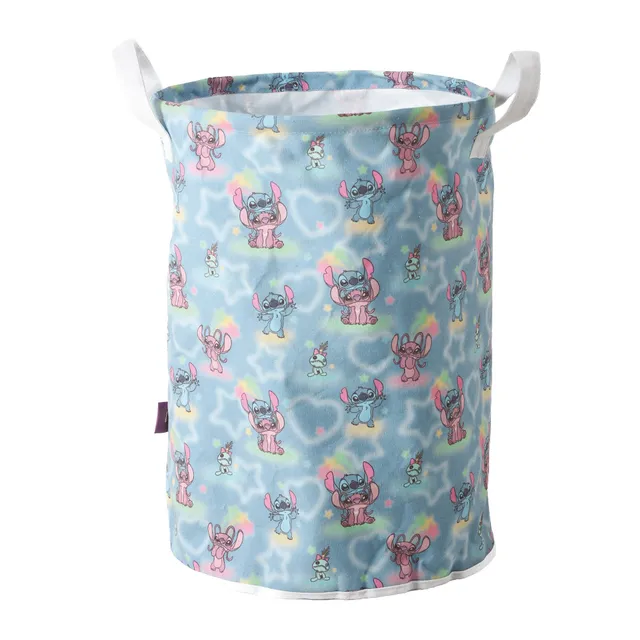 Stitch panier à linge enfant chambre tissu bleu