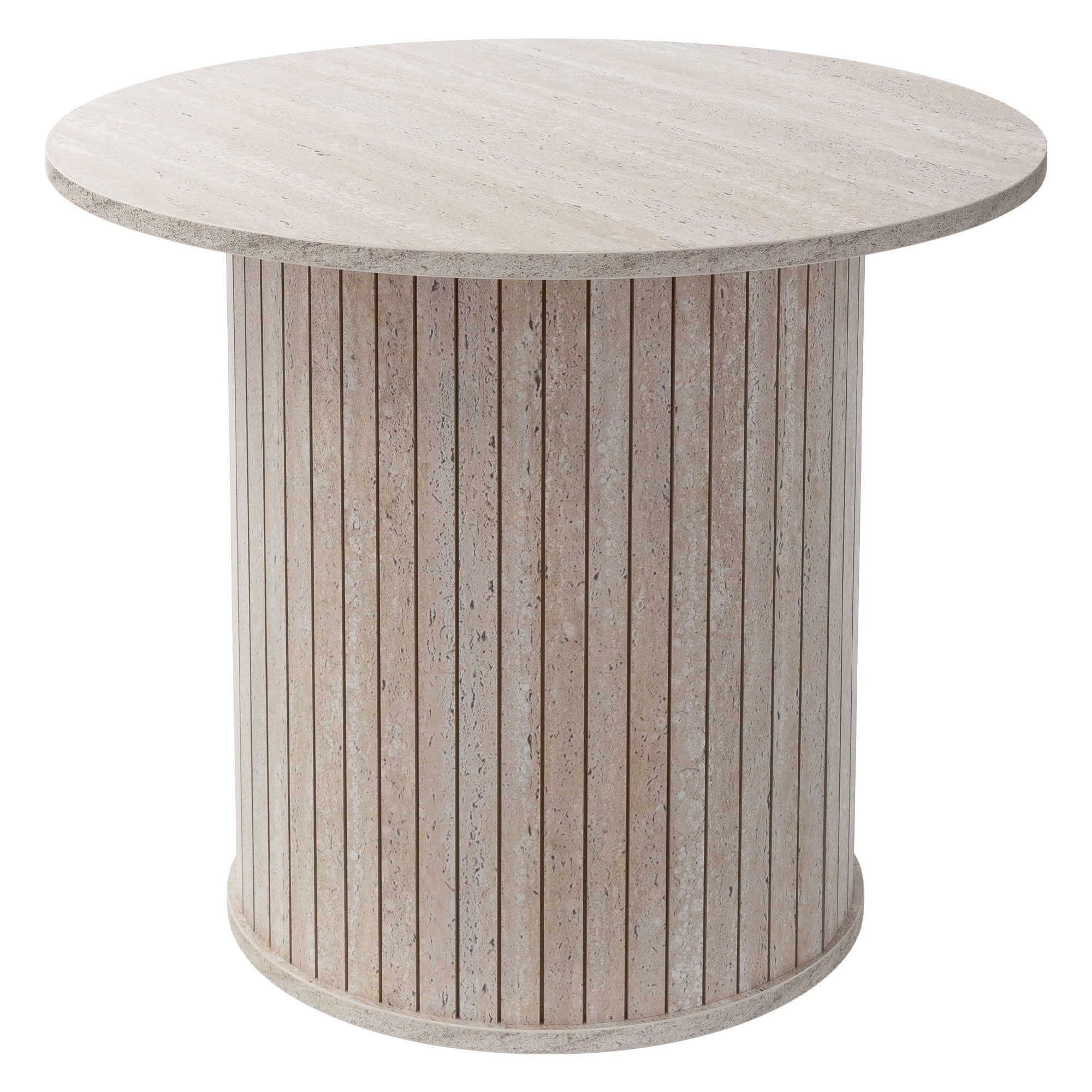 ML-Design Table basse ronde marron 60x60x50 effet bois
