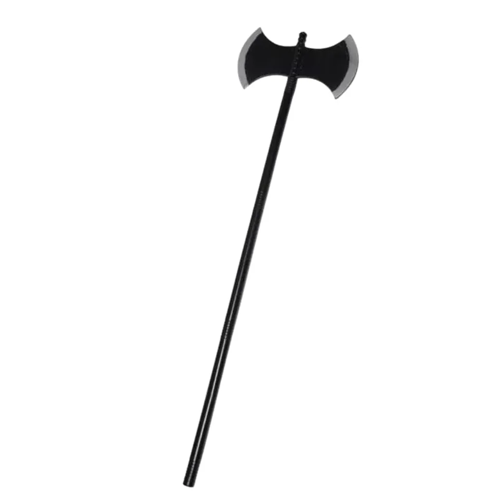 Shop-Story Loisirs Grande Hache Double Plastique 107 cm Noire