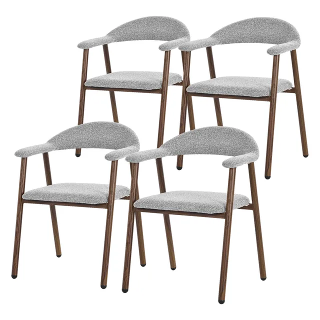 ECD Germany Möbel ML-Design chaise salle à manger gris lot 4