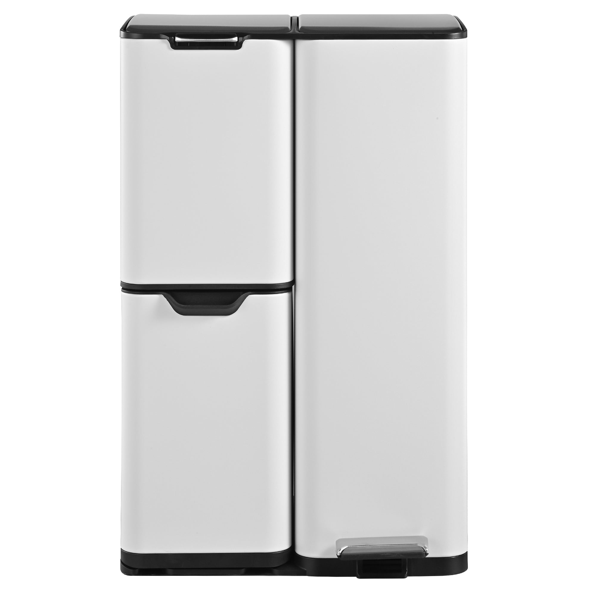 Red Deco Haja poubelle cuisine 60 L blanc tri sélectif