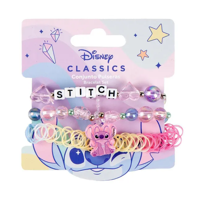 Stokomani Mode 3 bracelets fantaisie Lilo & Stitch