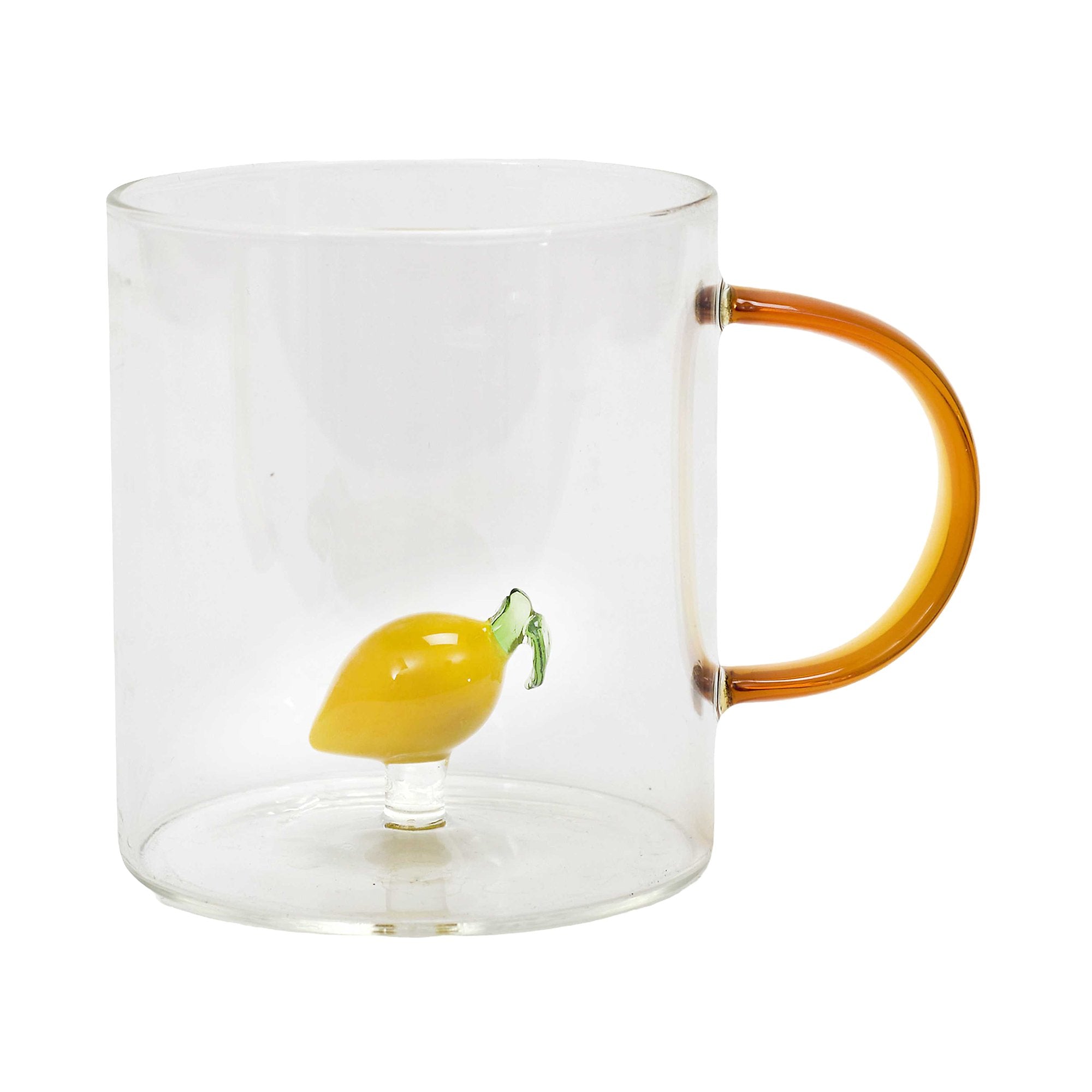 Stokomani Maison mug verre figurine fruit 30 cl