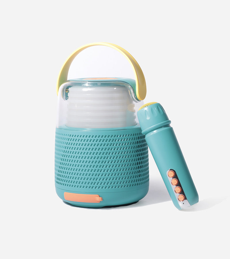 L'avant gardiste High-tech Enceinte micro karaoké bleue