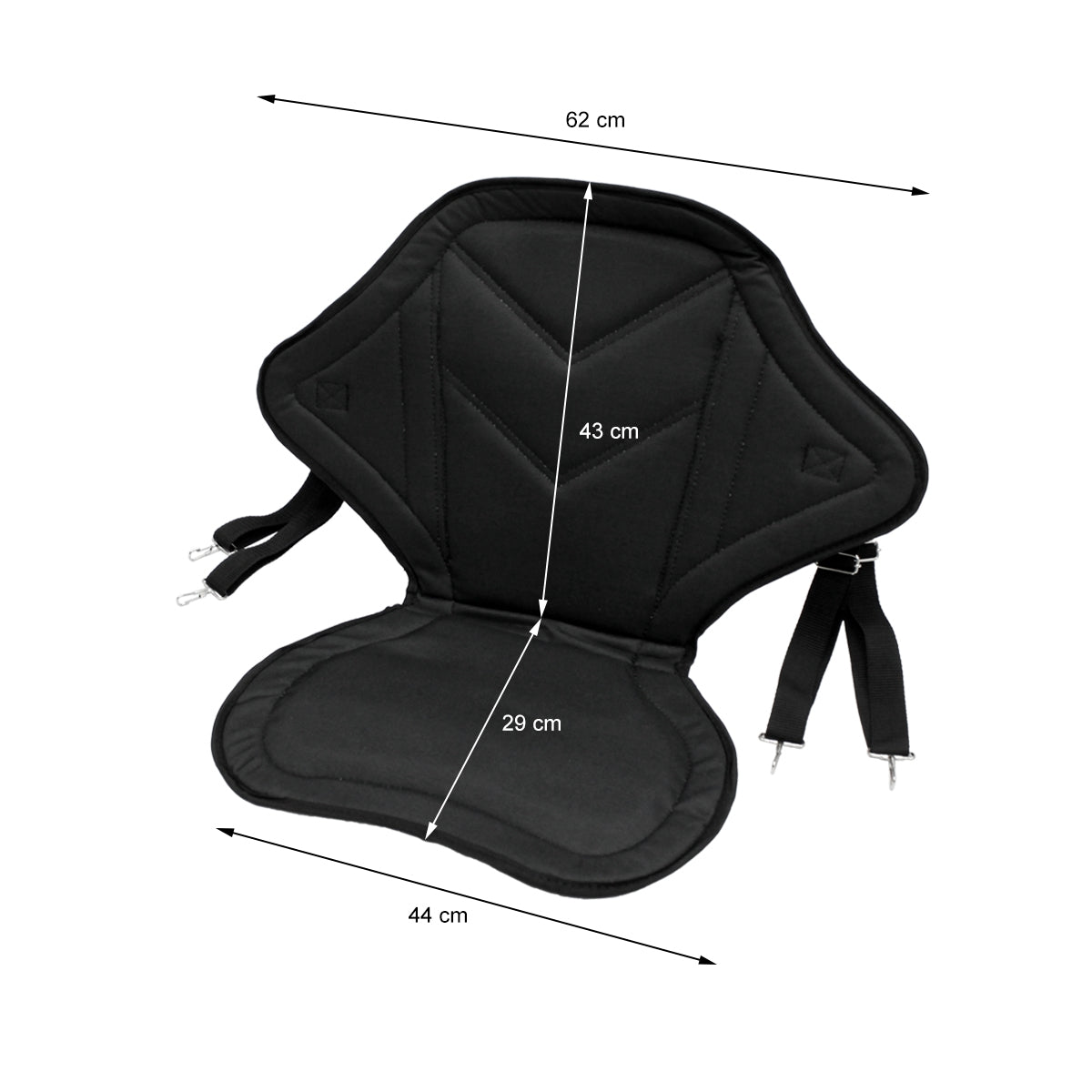 ECD Germany Sport Freizeit siège kayak SUP 62x43 cm polyester