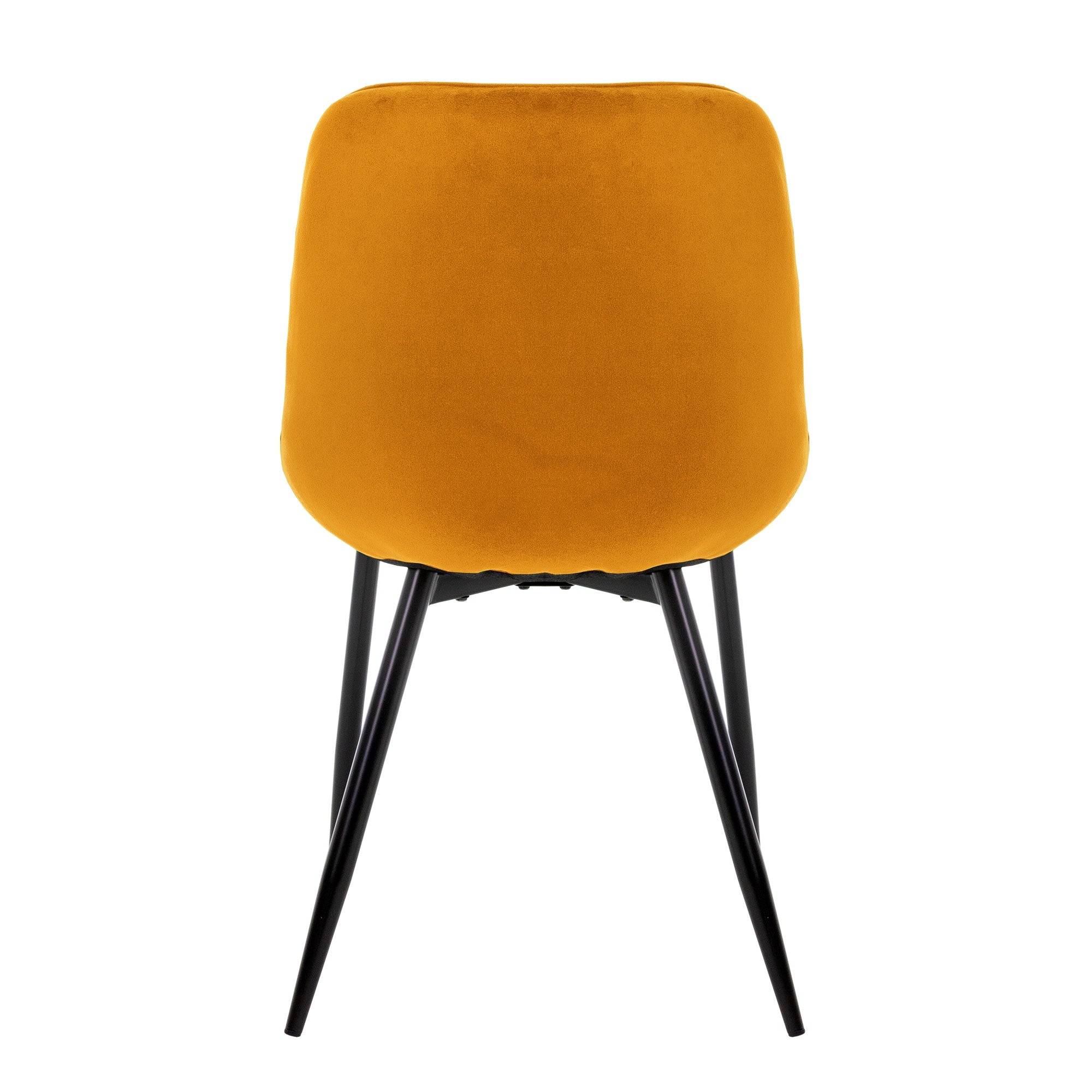 ECD Germany Möbel chaise velours moutarde lot 6 losanges