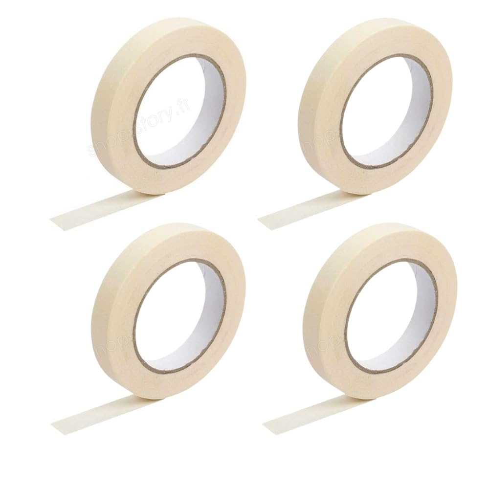 Shop-Story ruban masquage adhesif x4 19mmx50m beige peinture