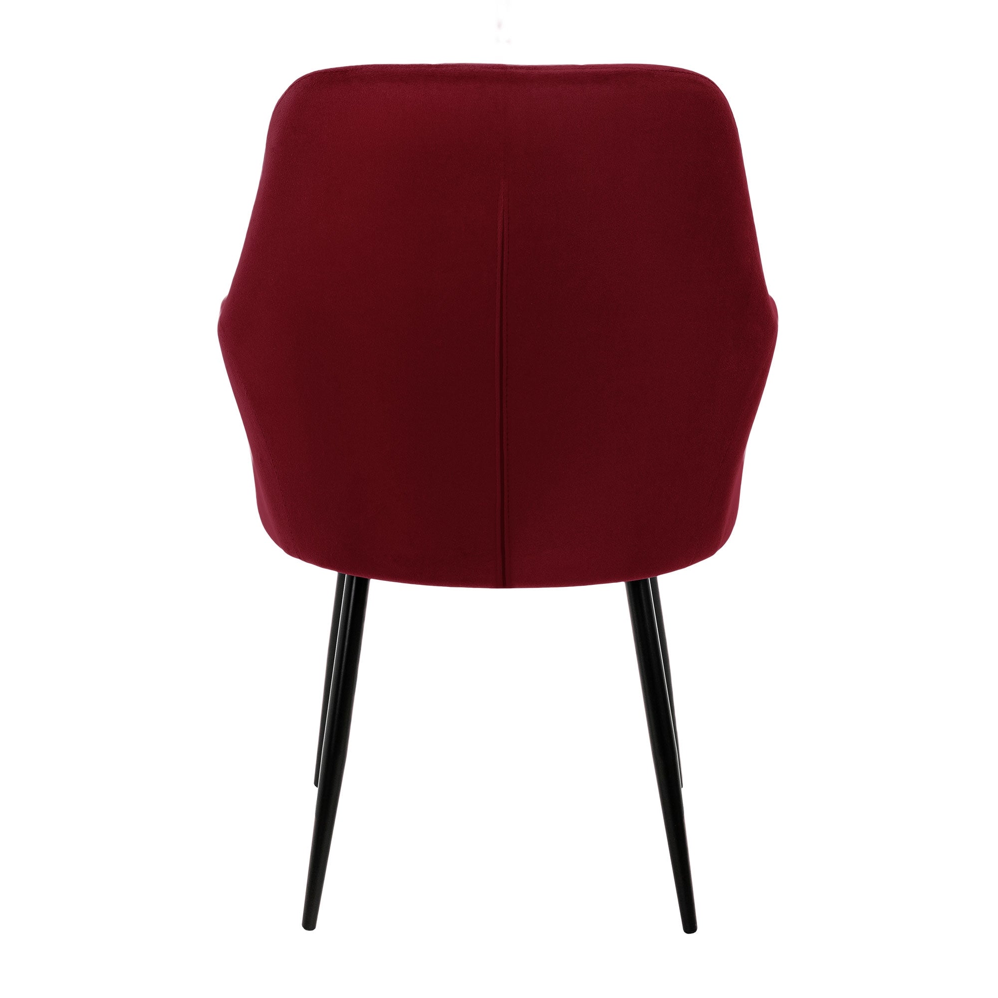 ECD Germany Möbel chaise salle à manger bordeaux lot 2 velours