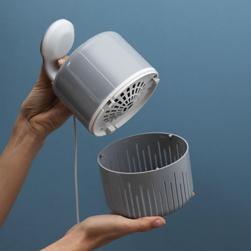 Kldrain lampe anti-moustiques LED UV aspiration silencieuse USB grise