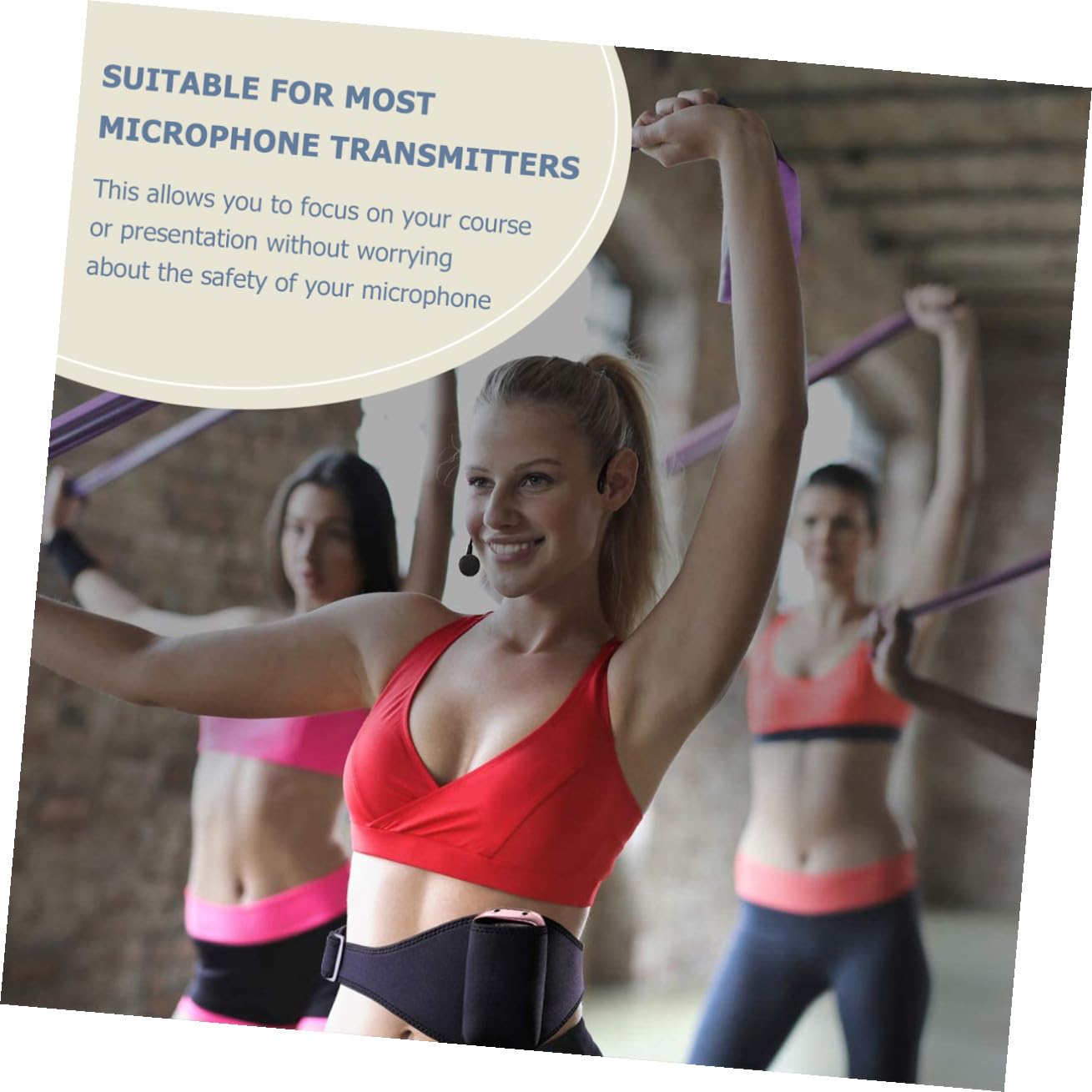 Milisten ceinture micro fitness pochette émetteur verticale