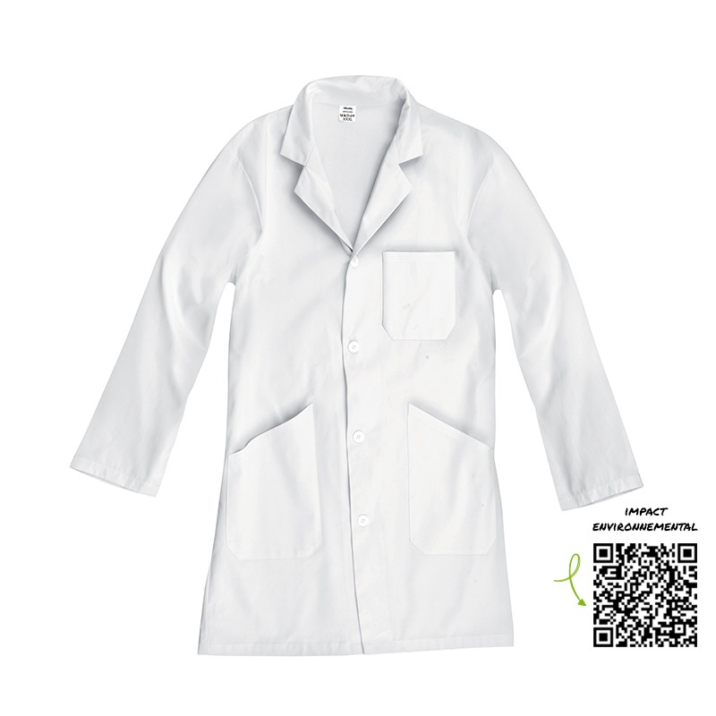 Safe Tool Blouse blanche 190 g/m² XXXL boutons