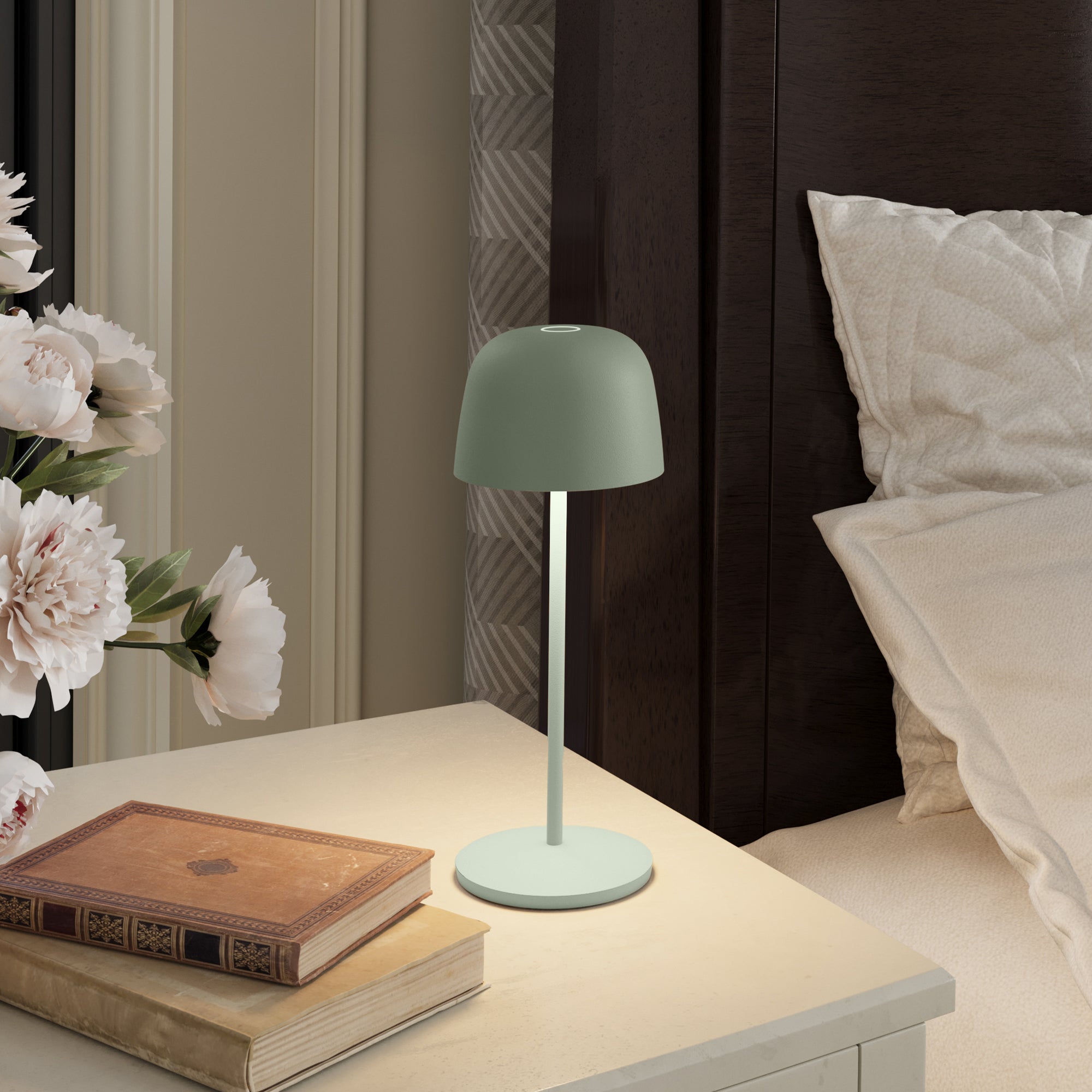 Red Deco Sophia Olive lot 6 lampes H28 cm LED