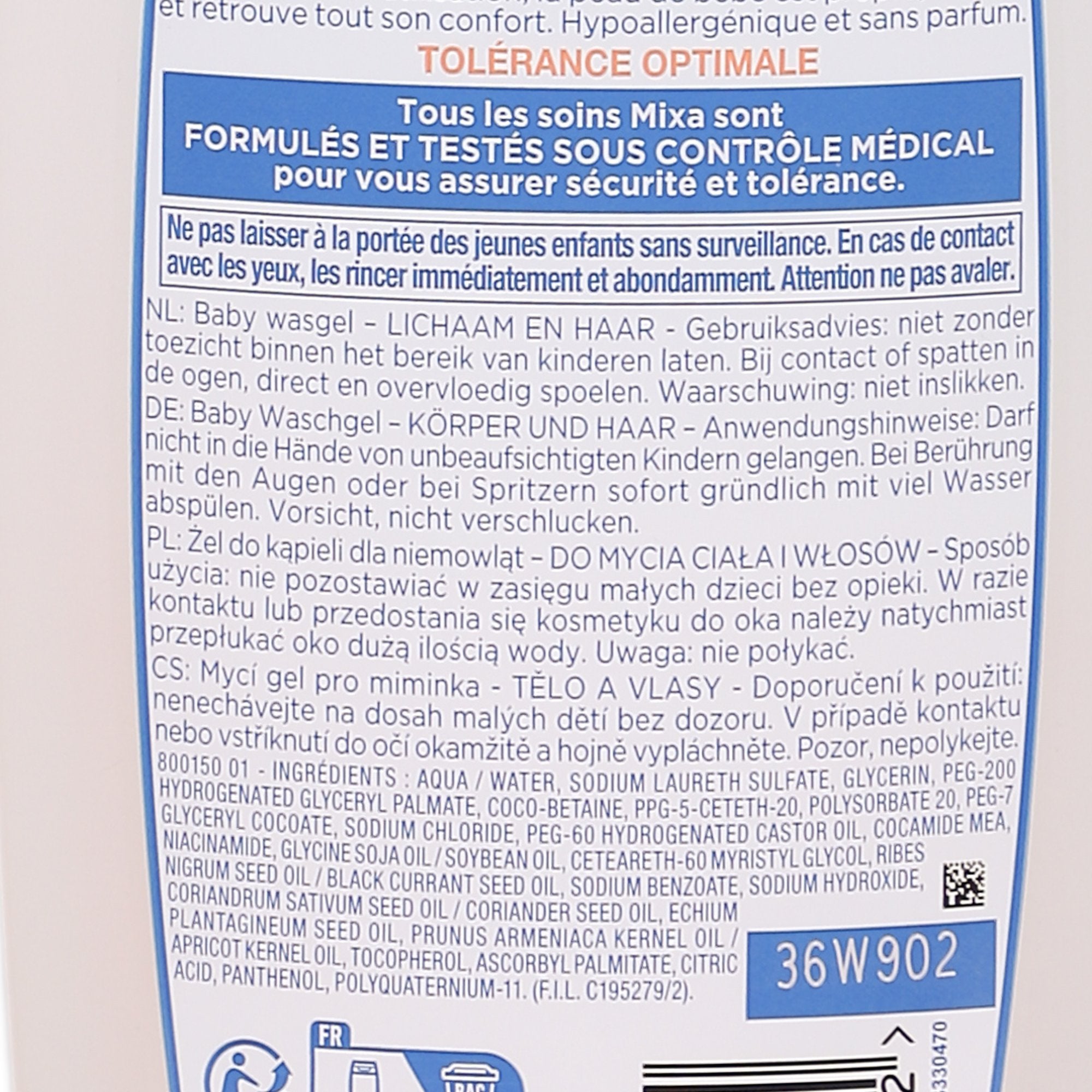 Stokomani Beauté gel lavant corps et cheveux bébé doux