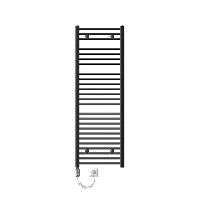 LuxeBath sèche-serviettes électrique anthracite 500x1500 1200W courbé