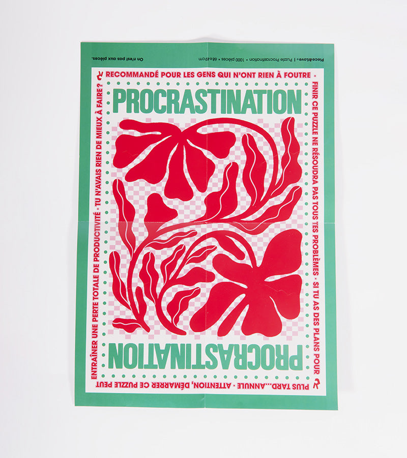 L'avant gardiste Procrastination Puzzle 1000 pièces humour