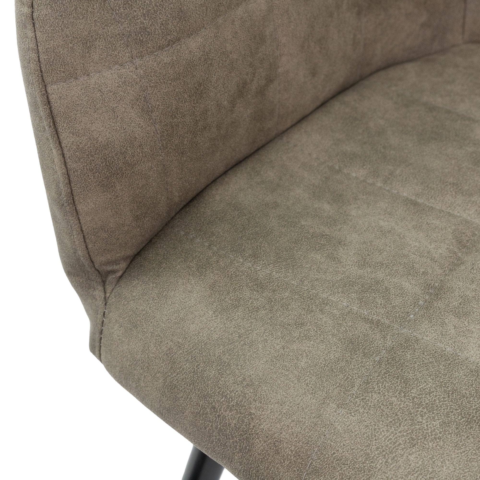 ECD Germany Möbel Chaise Salle à Manger Olive Lot 2 Simili