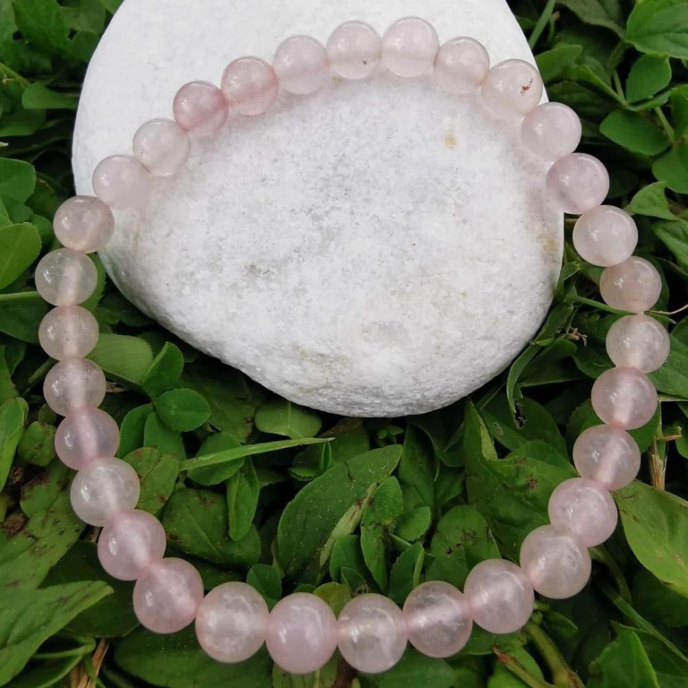 Shop-Story Pinkquartz bracelet quartz rose 19 cm perles 7 mm